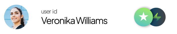Veronika Williams user card